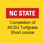 NCSU Turfgrass Short Course certificate