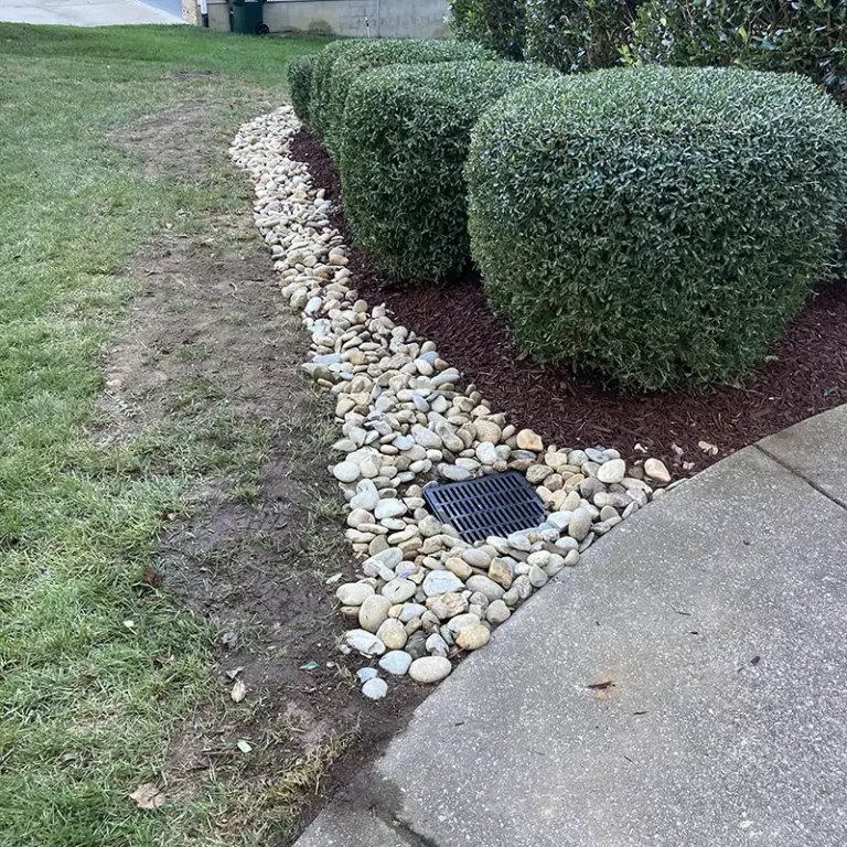 lawn drainage services in Wake Forest NC