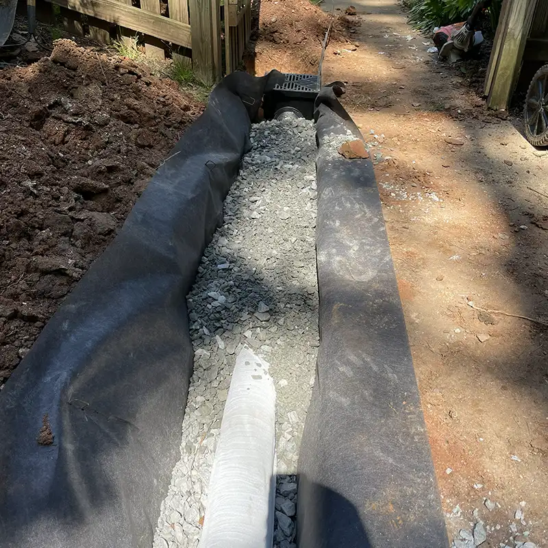 drainage grading service in Wake Forest NC