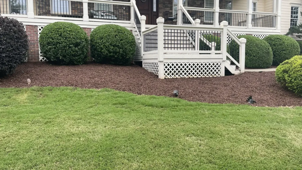landscape mulching service by Rescue Lawn Care